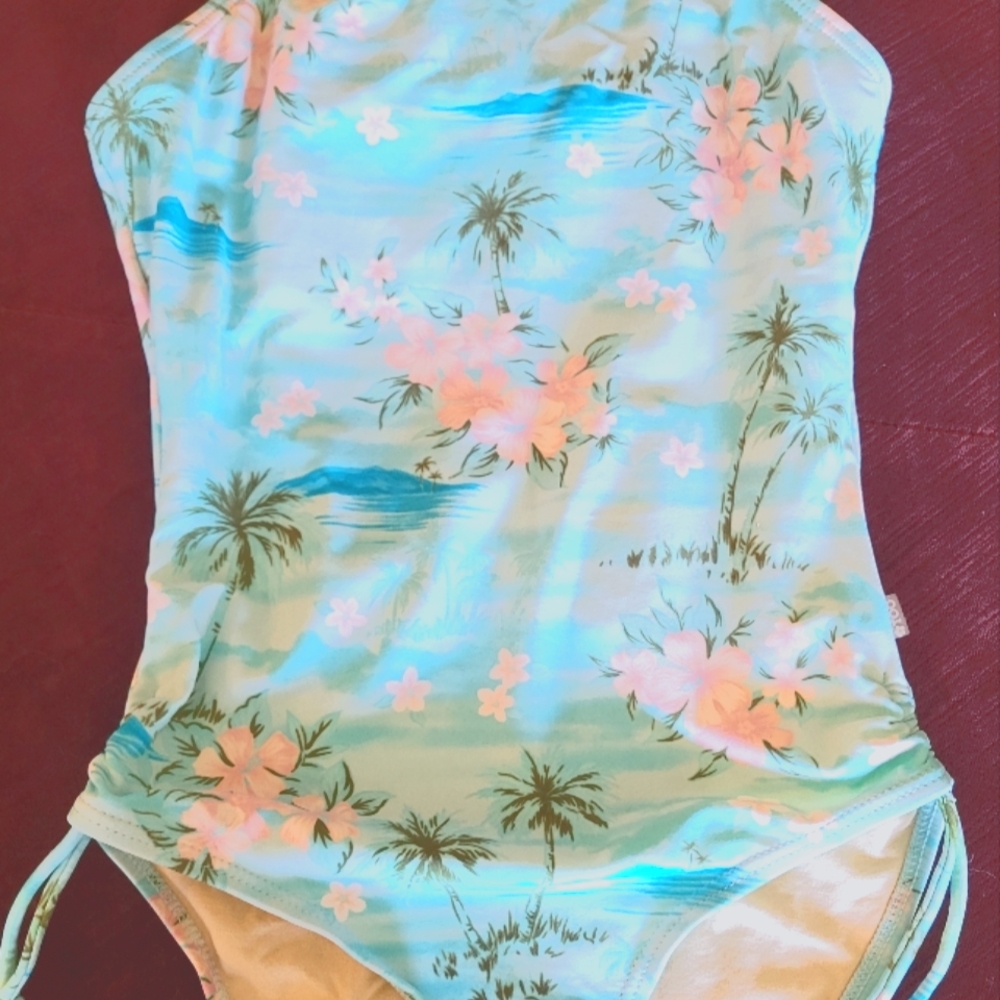 Limited Too Club Too One Piece Aqua Swimsuit